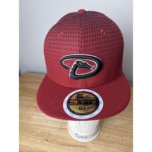 New Era Kids 59Fifty Arizona Diamond Backs Red 6 5/8 MLB Fitted Hat Cap DBacks